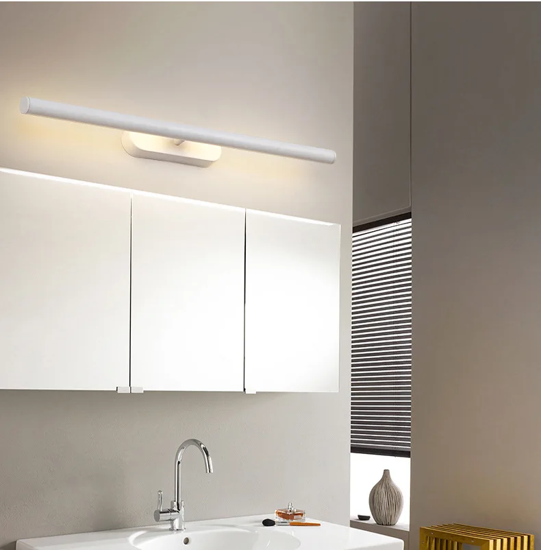Светодиодный светильник с зеркалом, переднее освещение для туалета, ванной комнаты, спальни, jing hua deng, Европейский стиль-320 °, вращающееся творческое зеркало, передняя лампа