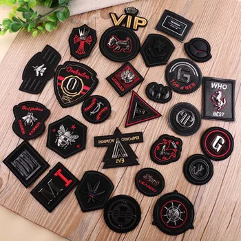 

New Fashion Trend Cool Metal Leather Badge DIY Down Leather Garment Pants Clothing Patches