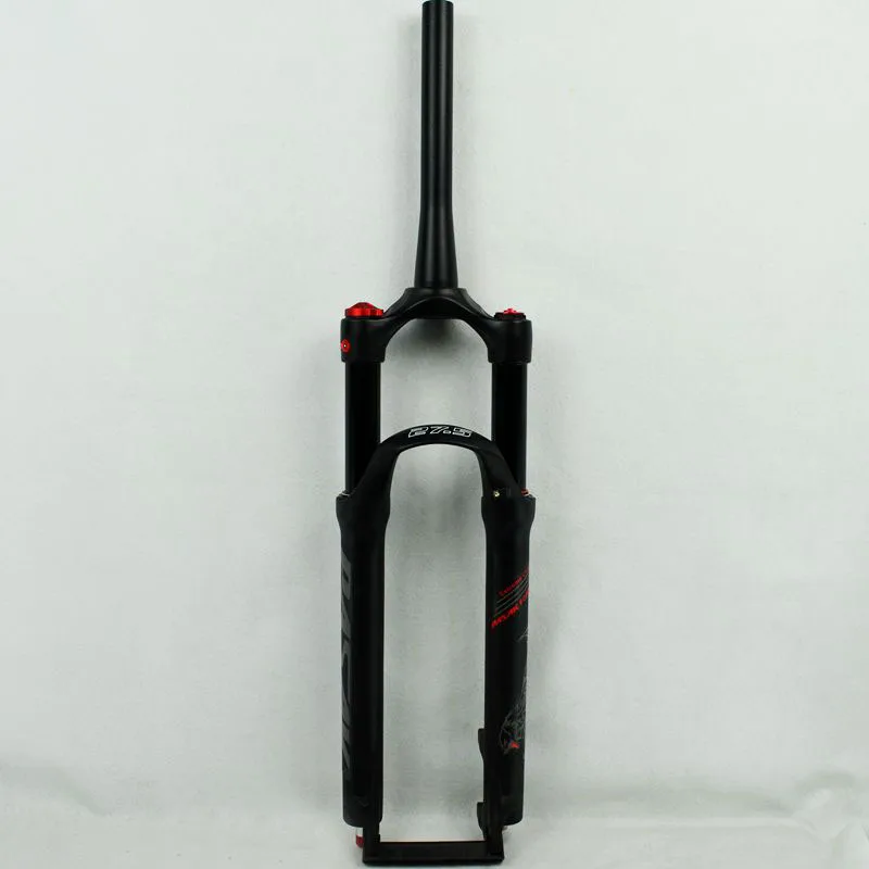 29HL Matte Black Пневматическая амортизационная вилка Pasak Mtb 26 27,5 29 дюймов коническая трубка 1 1/8 1 1/2 Дисковая тормозная линия дистанционный гаситель вилки для горных велосипедов - Цвет: 29HL Matte Black
