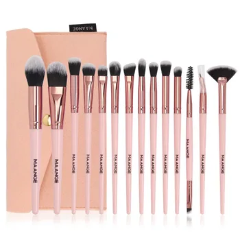 

14 pcs Makeup brushes set with Bag Foundation Powder Eyeshadow Make up brush #
