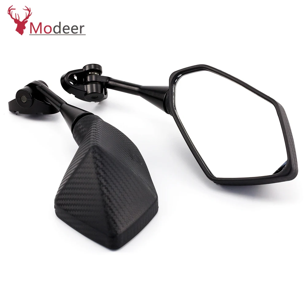 For Honda CBR900 CBR919 CBR929 CBR954 CBR600RR NINJA400 250 Motorcycle Carbon Fiber Mirrors Racing Sport Bike Rear View Mirror (7)