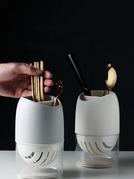 

Cutlery Chopsticks Draining Rack Tableware Plastic Drain Dish Drying Rack Chopsticks Spoon Fork Container Kitchen Accessories