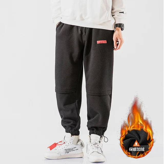 $US $25.64  Fleece Winter Cargo Pants Men Hip Hop Warm Casual Streetwear Men's Trouser Military Army Khaki PLUS