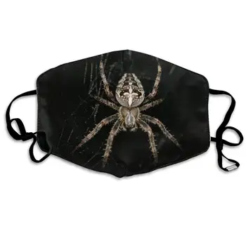 

Mouth Mask for Daily Dress Up, Scary Spider Anti-dust Mouth-Muffle, Washable Reusable Holiday Half Face Masks for Mens and