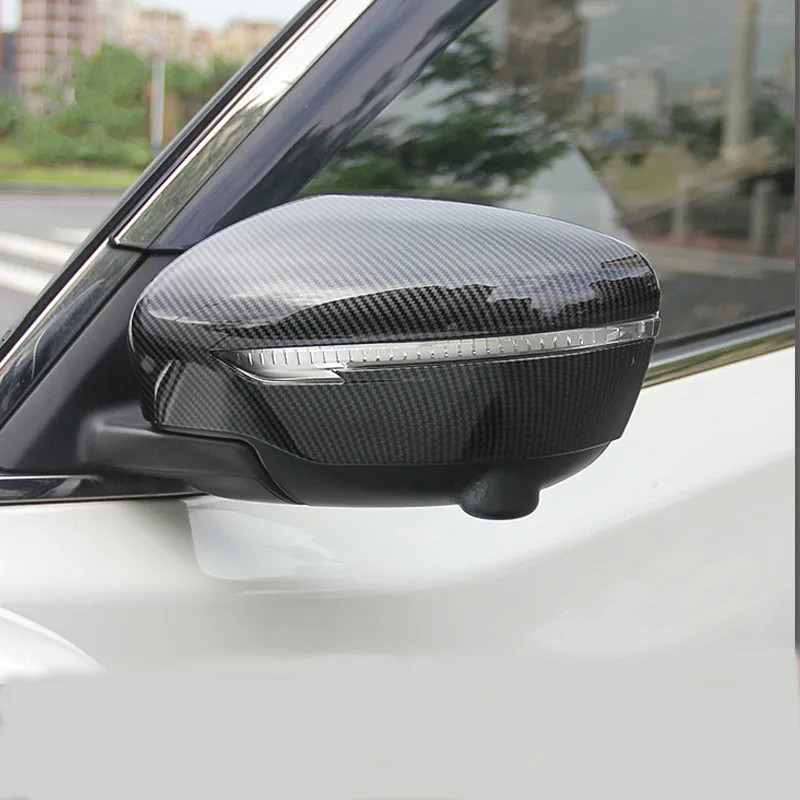 Углеродное ABS хромированное боковое зеркало заднего вида крышка аксессуары для