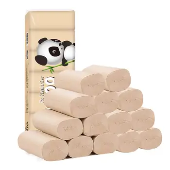 

4 Layers Of Original Pulp Roll Paper Household Toilet Paper Towels Affordable Coreless Roll Paper 14 Rolls / Lift