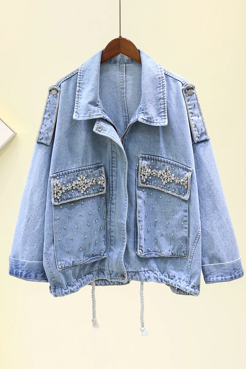 oversized loose denim jacket