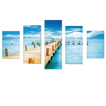 

5D Diamond DIY Paintings Five Connected Pieces Paste Diamonds Diamond Painting Room Home Decoration