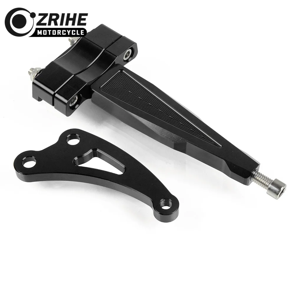 SMB-004-BK Для HONDA CB650F- CNC алюминиевый, для мотоцикла алюминиевый стабилизатор рулевого управления принадлежности амортизатора комплект кронштейнов - Цвет: SMB-004-BK