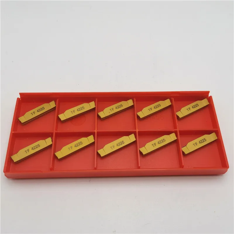 10PCS N123G2 0400 0004 TF 4225 TF4225 Carbide Insert Turning Tool Turning Milling Cutter CNC Cutting Tool Slot Cutting