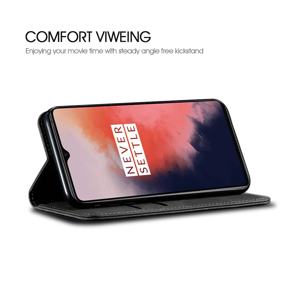 Для OnePlus 7T Pro 7T чехол Ретро Кожаный Бумажник Защитный откидной Чехол-подставка для One Plus 7T 7T Pro Чехол с отделением для карт противоударный