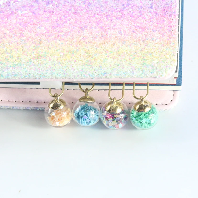 Paper Clips Book Clips Mini Bookmark Memo Holders Domikee cute creative sequins metal office school paper clips bookmark fine student memo clips set stationery supplies