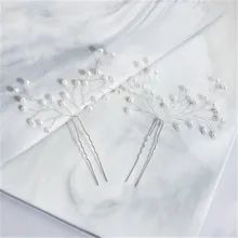 FIAZIA Silve жемчуг свадебные украшения для волос женские свадебные аксессуары ювелирные изделия ручной работы круглый жемчуг Невесты шпилька для волос Декор