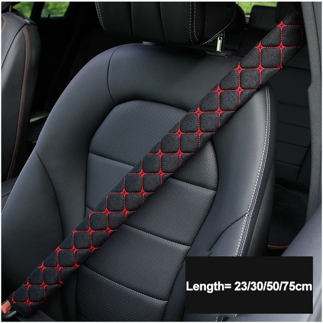 Housse de Protection de ceinture de sécurité pour voiture, accessoire  universel doux, en peluche chaude, coussin d'épaule - AliExpress
