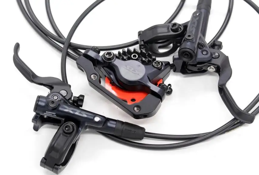 Shimano SLX M7100 MTB Hydraulic Disc Brake Set Front/&Rear Ice-Tech RT81//RT86