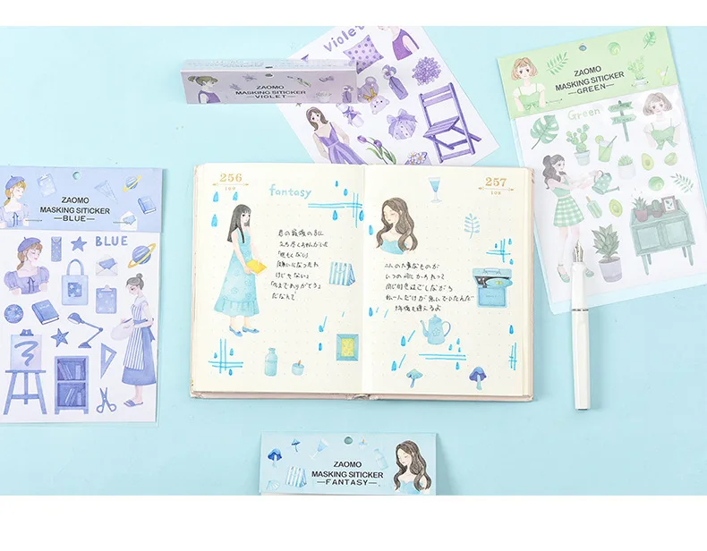 Early Foam Origional Tearable Adhesive Paper Late Summer Unique Color Series Fresh PDA Material DIY Decorative Stickers 8