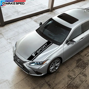 

Car Styling Bonnet F Sport Stripes Racing Auto Hood Engine Cover Decor Stickers Exterior Decals For Lexus IS RX NX CT GX IS