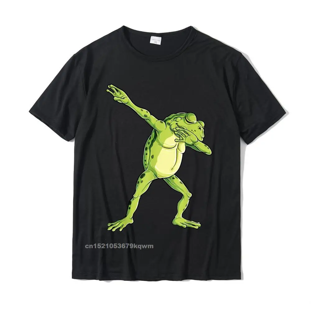 PrintedGift Short Sleeve Tops & Tees Summer New Arrival Crew Neck 100% Cotton T-shirts Men T-Shirt Family  Free Shipping Dabbing Frog Funny Animal Lover Boys Girls Kids Dab Dance T-Shirt__3727 black