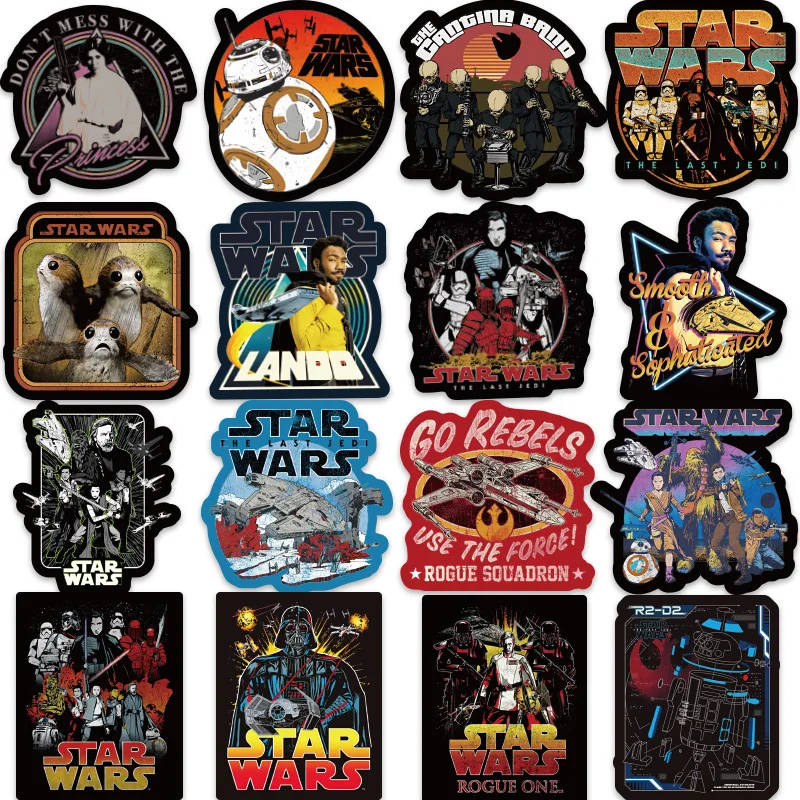 108 Star Wars superhero stickers waterproof suitcase notebook scooter explosive stickers