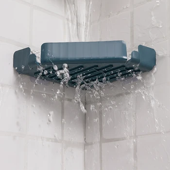 

Bathroom Corner Shelf Organizer Shampoo Holder Triangular Shower Bath Rack Wall Holder Kitchen Storage Rack