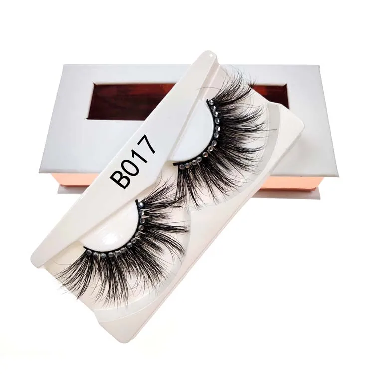 

100% Mink Lashes 25mm 3D Mink Eyelashes Diamond Series Mink Eyelash Extension Makeup Natural Thick Wispy Long False Eyelashes