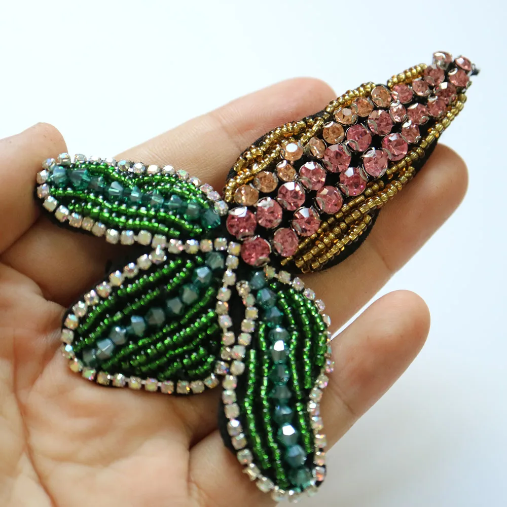 1 шт. вышитые бисером нашивки в виде надписей для одежды пришить rhinestonen цветок parche аппликации украшение значок parche
