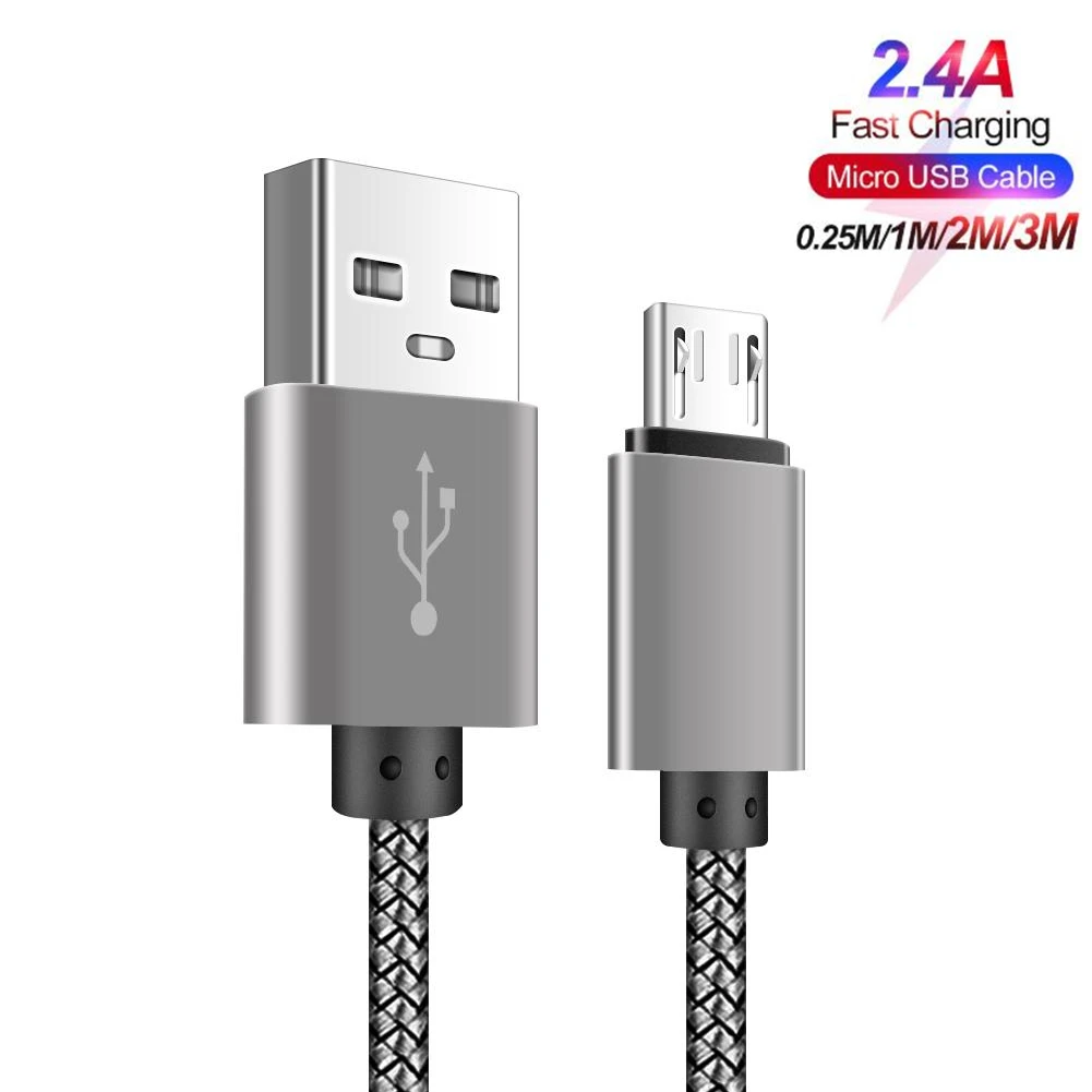 Зарядный кабель Micro USB для Redmi 7 7A 6a 4X Samsung galaxy J4 J6 J8 A6 A7 2018 Honor 8x 7x 8c 8a 7a|Кабели