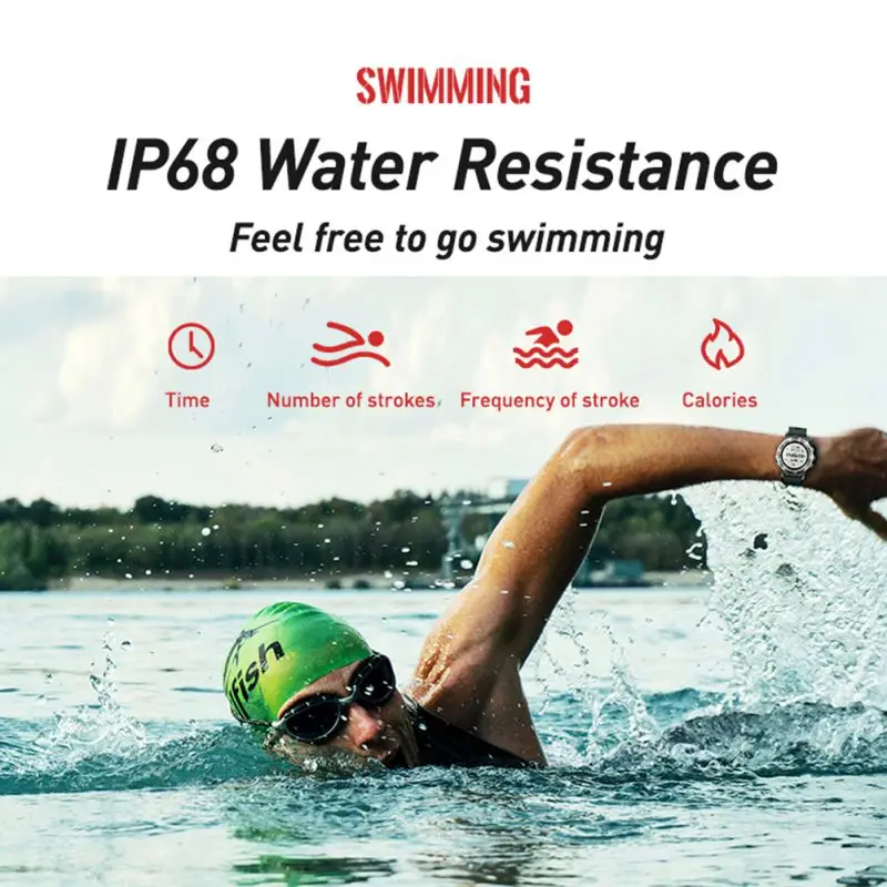  P1 GPS Smart Uhr IP68 Wasserdichte Uhren Sport Tracker Fitness Monitor Sport Nachricht Erinnerung L