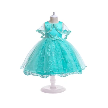 

Girl Formal Ball Gown Dress For Communication Party Children Christmas Birthday Elegant Mesh Dresses Kid Carvinal Clothes