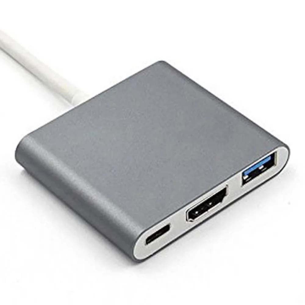 USB C концентратор к HDMI адаптер для Macbook Pro/Air Thunderbolt 3 концентратор USB Type C к HDMI 4K USB 3,0 порт USB-C питания