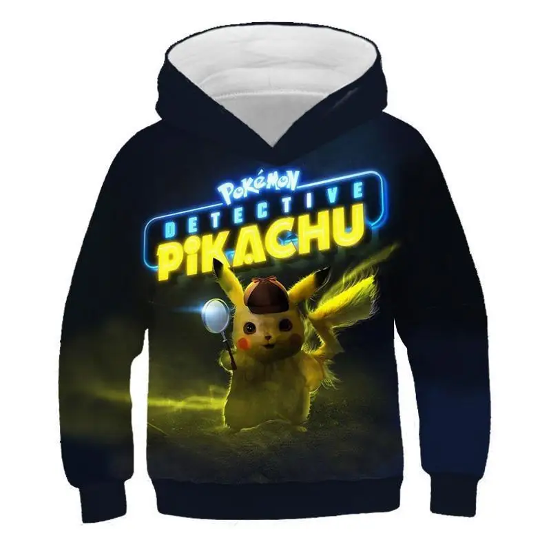 Sudadera con capucha con estampado 3D Аниме nios suter Pokemon Pikachu estilo divertido hombres y mujeres хип-хоп Прямая поставка