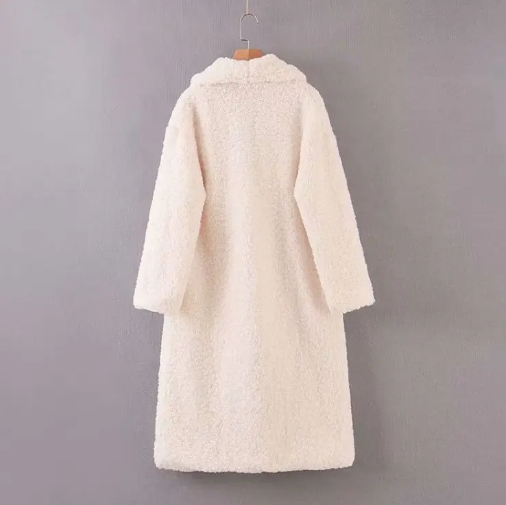 HCBLESS, Осеннее и зимнее женское пальто с двумя пряжками, Свободное пальто из овечьей шерсти, женское длинное шерстяное пальто