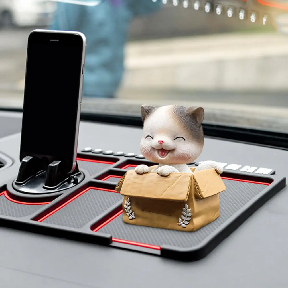 Silicone Car Anti-Slip Mat Auto Phone Holder Sticky Anti Slide Dash Phone Mount Parking Number Card Car Pad Mat