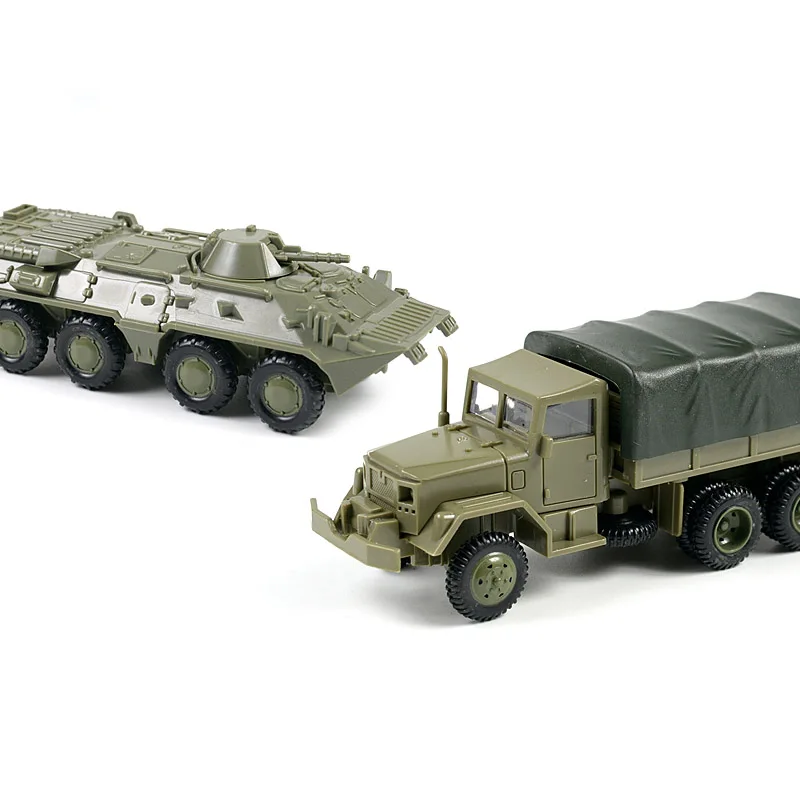 1:72 M35 грузовик советский BTR 80 колесные бронированные машины без резины модель