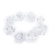 AACAR 1 шт. акриловый порошок жидкое Прозрачное Стекло Dappen Блюдо Крышка Чаша подстаканник оборудование для маникюра инструмент для ногтей