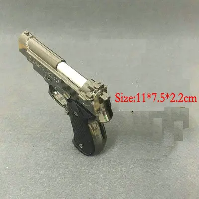 M9-67-Black nickel Металлическая ветрозащитная сигарета зажигалка креативная модель пистолет надувная Зажигалка кухонный воспламенитель Кулон Коллекция подарков украшения - Цвет: M9-67-Black nickel