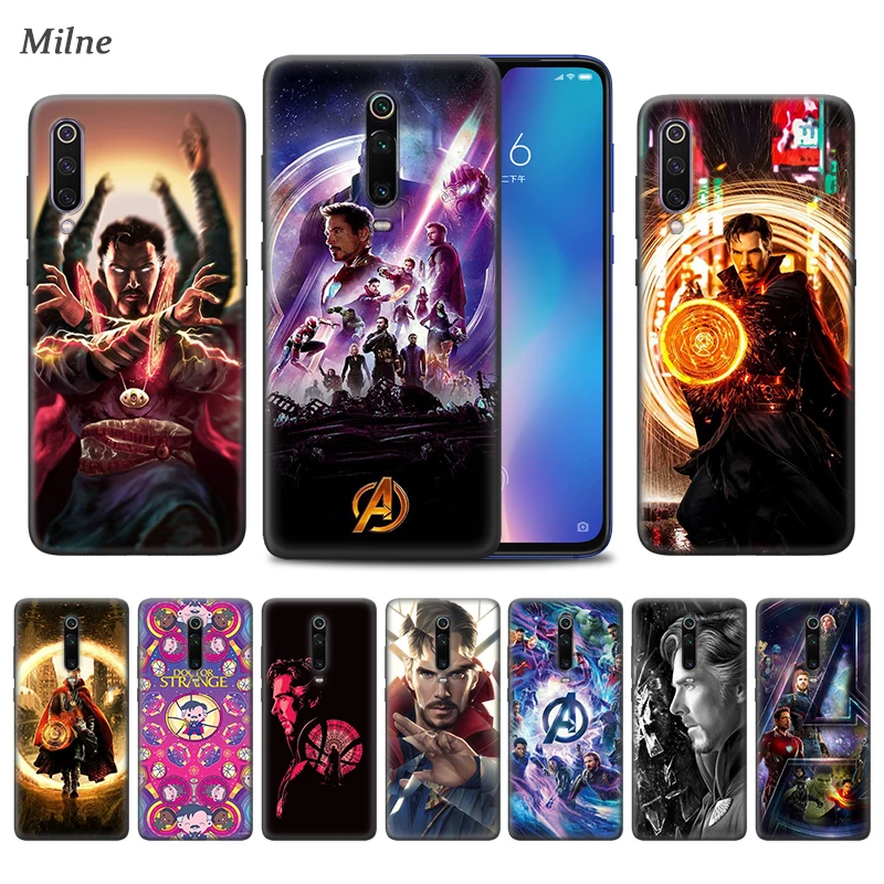 

Marvel Doctor Strange Case for Xiaomi Redmi 8A K20 Note 7 8 8T 7A 6A 6 Mi 9T 10 9 Pro 5G CC9 A3 Black TPU Phone Coque Carcasa