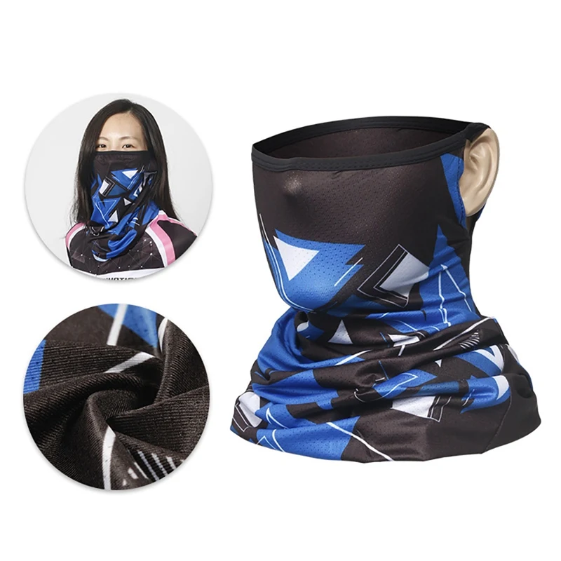 Face Mask Scarf, Women Men Sunshade Dust-proof Ice Silk Neck Protection Summer Outdoor Cycling Fitness Women Men\'s Sportswear