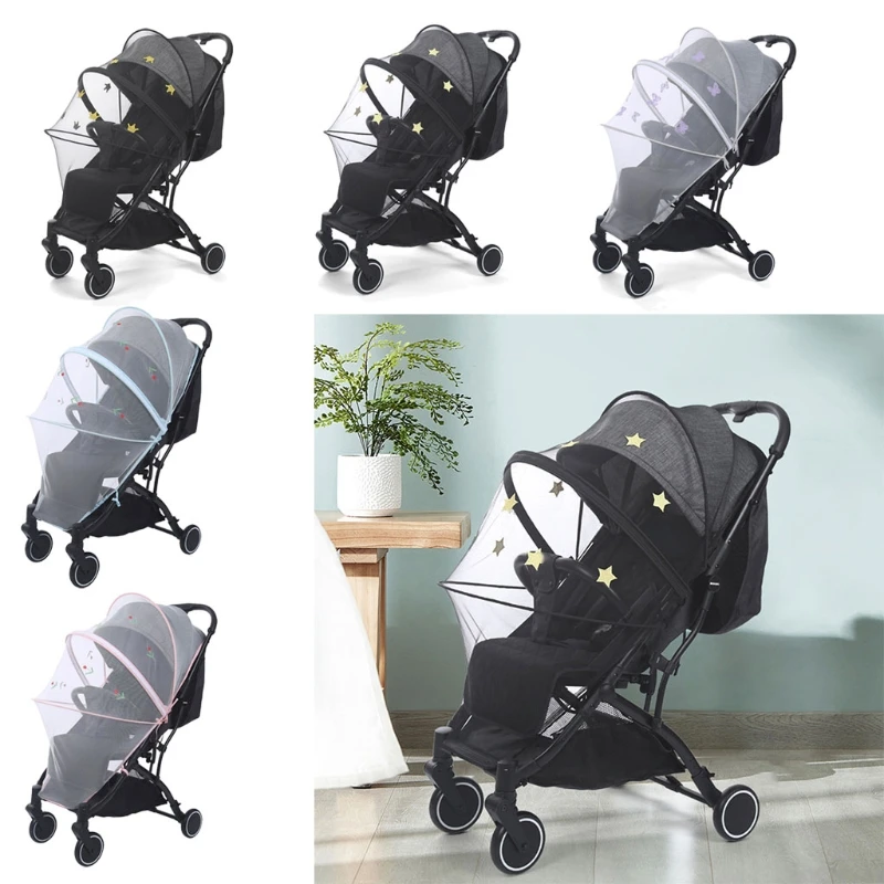 Universal Baby Stroller Pushchair Mosquito Insect Shield Net Safe Infants Protection Mesh Accessories | Мать и ребенок