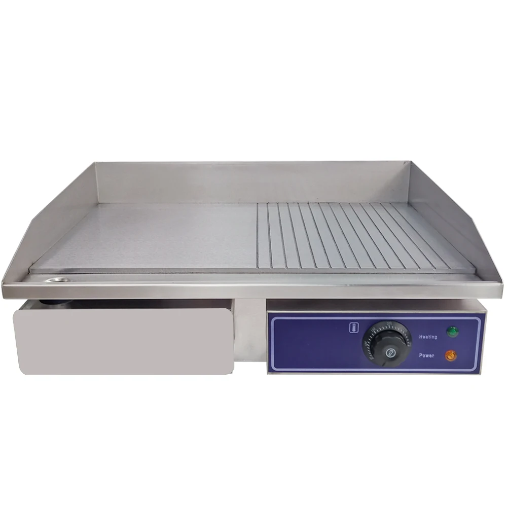 New Commercial Electric Griddle Hotplate Table Countertop Panini