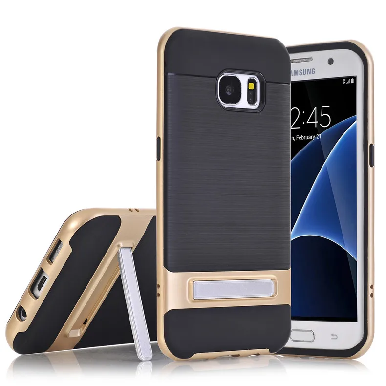 

Brand New 3D Hybrid Case for Samsung Galaxy S7 Kickstand Silicone Cover 5.1" TPU PC 360 Full Protective SamsungS7 GalaxyS7 Funda