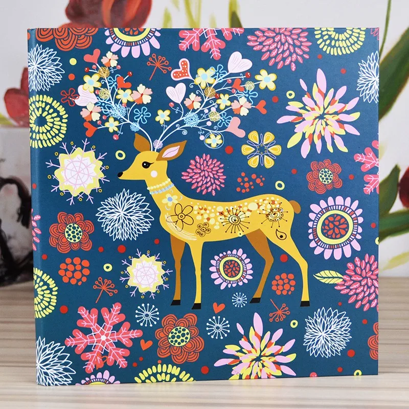 Best Sika Deer Scrapbook Photo Album Wedding Guest Book Memory Book Scrap Book Pages for Christmas Valentines Anniversary Mother