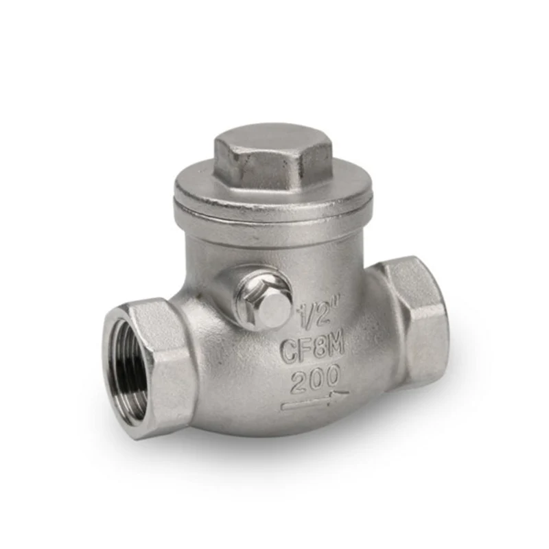 1/" 3/4" " BSP внутренняя резьба 304 Нержавеющая сталь обратный клапан односторонний обратный клапан для воды, нефти, газа