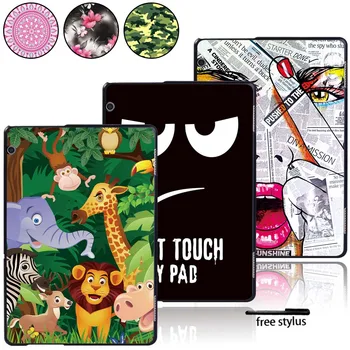

Lightweight Hard Shell Tablet Case Cover Fit Huawei MediaPad T3 8.0 /T3 10 9.6" /T5 10.1inch Painted Pattern Tablet Case+Pen