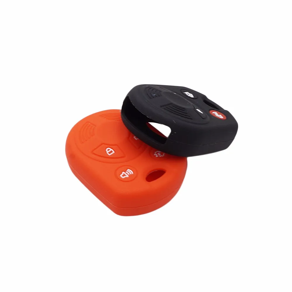 Key Case Key Case Cover Car Key Shell Cocolockey Silicone Key Holder Car Keys for Ford Fiesta Focus Escape 2011 2014 4 Button Keyless Cover Case Accessories Fob