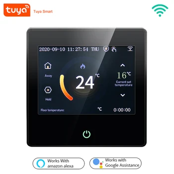 

WiFi Smart Thermostat LED Touch Screen Heating Temperature Controller Work for Electric Floor Heating Water/Gas Boiler