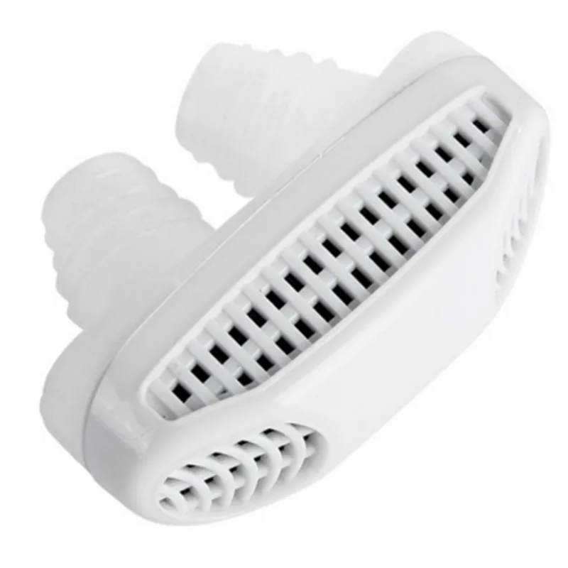 Силиконовый анти-ронко для остановки носа дыхательный аппарат для защиты от храпа - Цвет: Белый