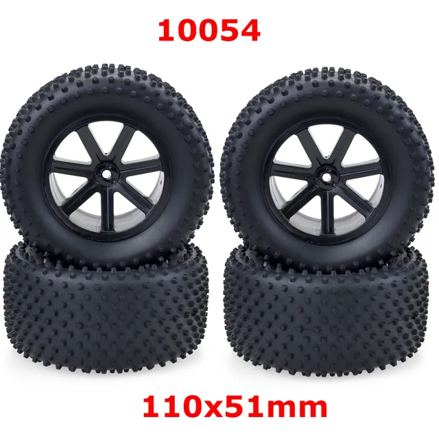 2 Neumáticos De Goma Para RC De 85 Mm Con Hexágono De 12 Mm – Repuesto Para SCY 16101/16102 Y Modelos 1/16