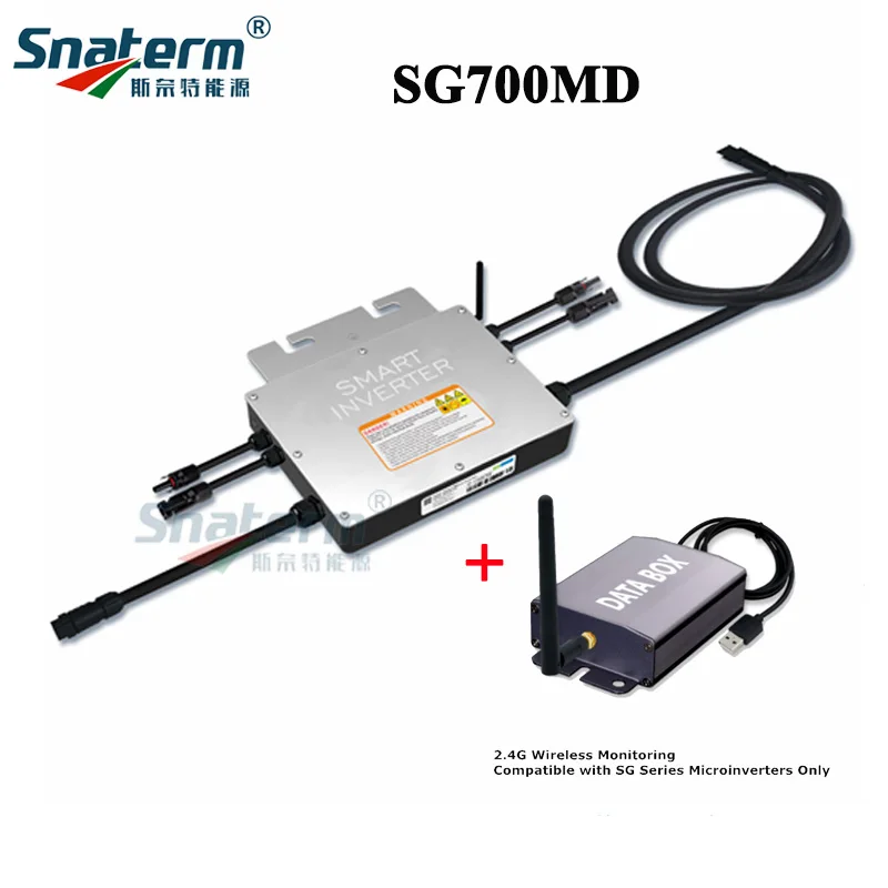 400W 450W 500W 600W 700W Solar Grid Tie Pure Sine Wave Power Inverter 18-50VDC to 110V/220VAC with monitoring Collector for home |