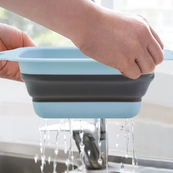 

Collapsible Colander Food-Grade Silicone kitchen Strainer Space-Saver Folding Strainer Colander Kitchen Accessories Vege Tools